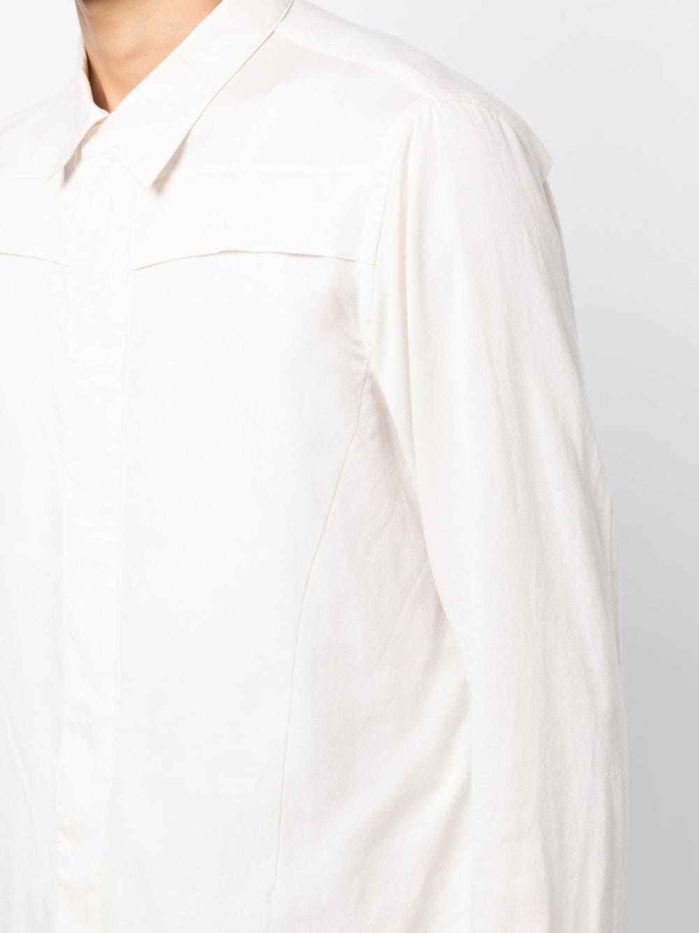 fold-detail long-sleeved shirt - 5