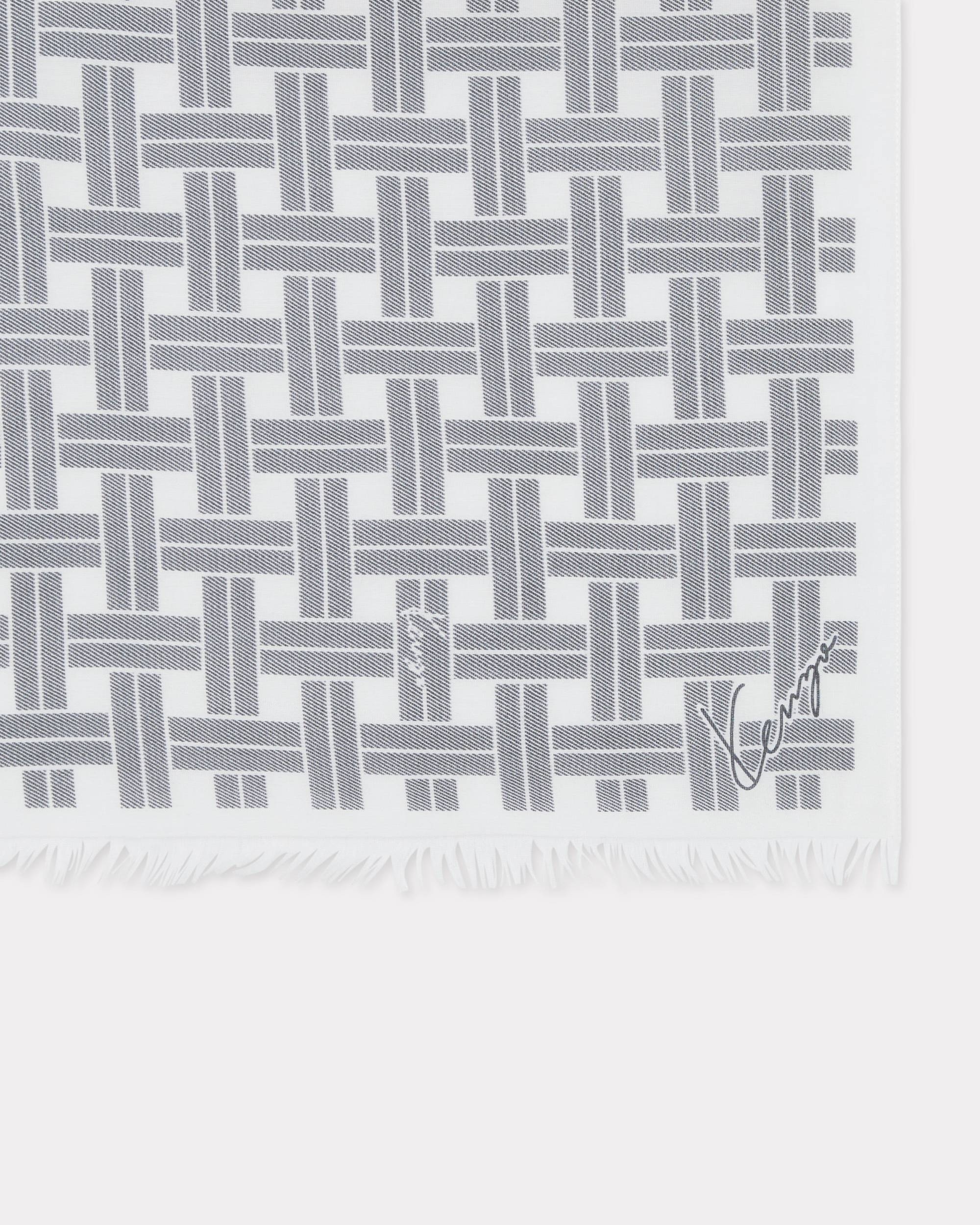 'KENZO Weave' cotton stole - 2