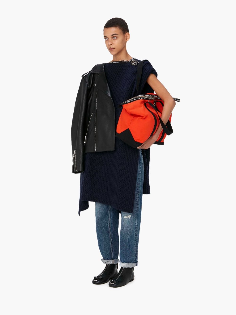 A.P.C. X JW ANDERSON - PONCHO SWANN - WOOL PONCHO - 5