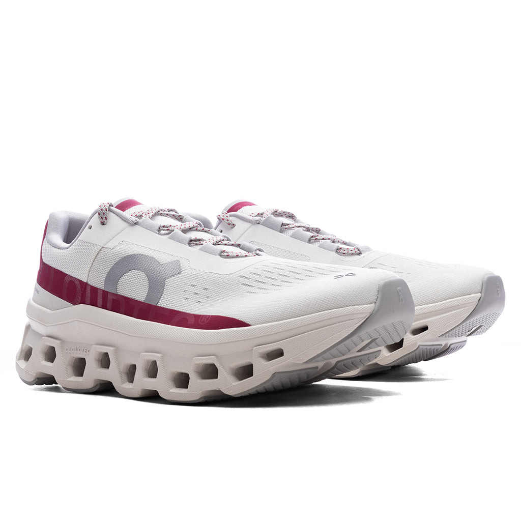 WOMEN'S CLOUDMONSTER - IVORY/GRENADINE - 2