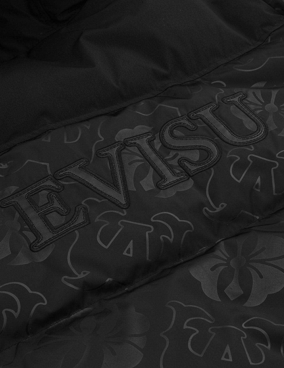 Allover Heat Seal Print and Logo Appliqué Regular Fit Down Coat - 10