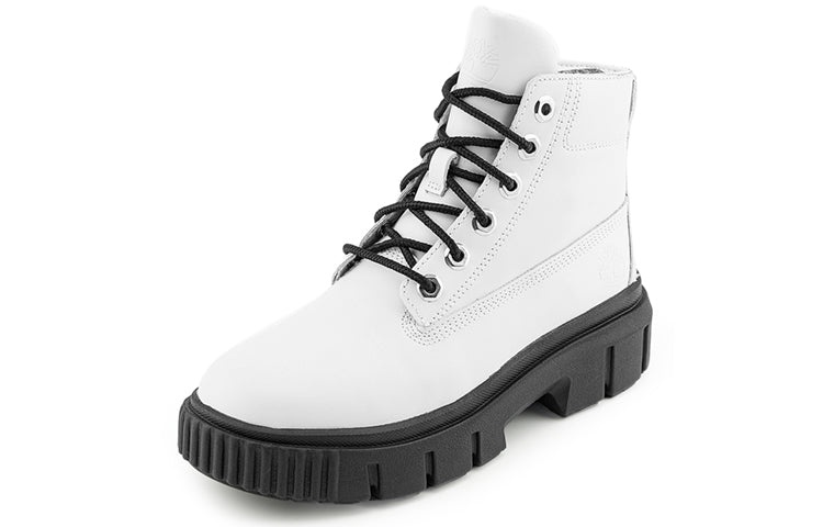 (WMNS) Timberland Greyfield Leather Boots 'White Full Grain' A41ZW-100 - 3