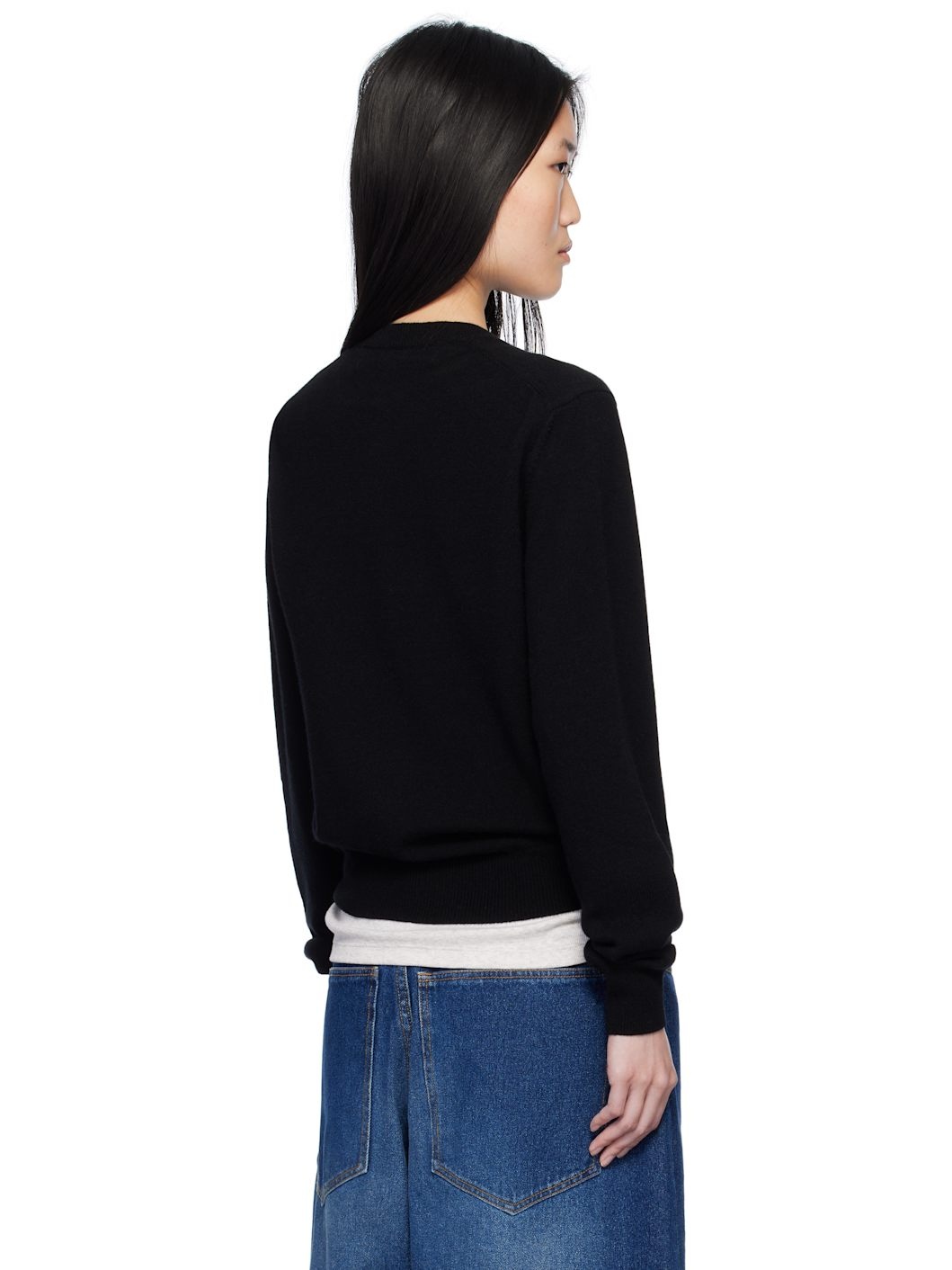 Black White Heart Cardigan - 3