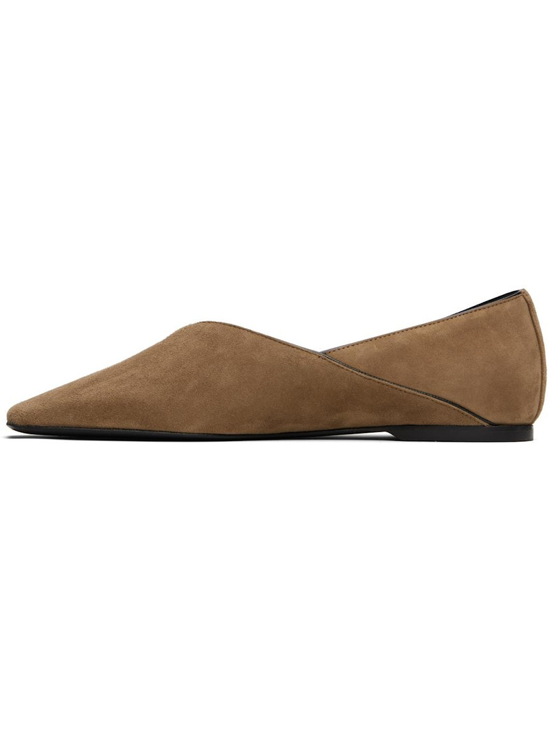 Taupe Everyday Suede Ballerina Flats 3