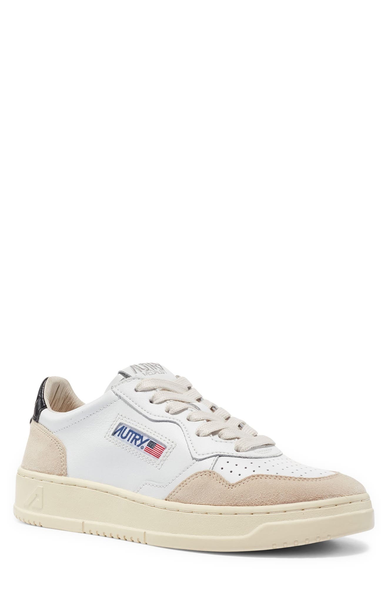 AUTRY Medalist Low Sneaker in White /Black at Nordstrom - 1