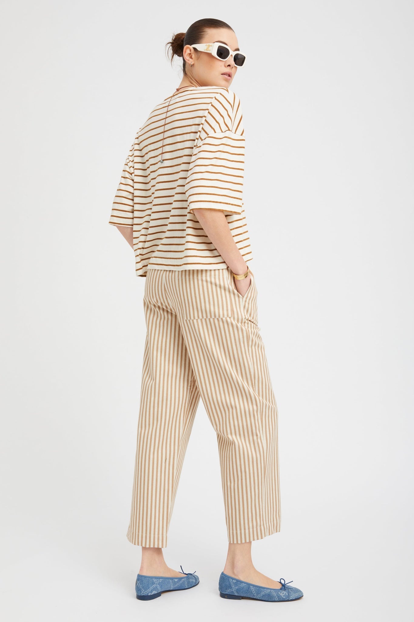 CAMEL STRIPED HENLEY - 2