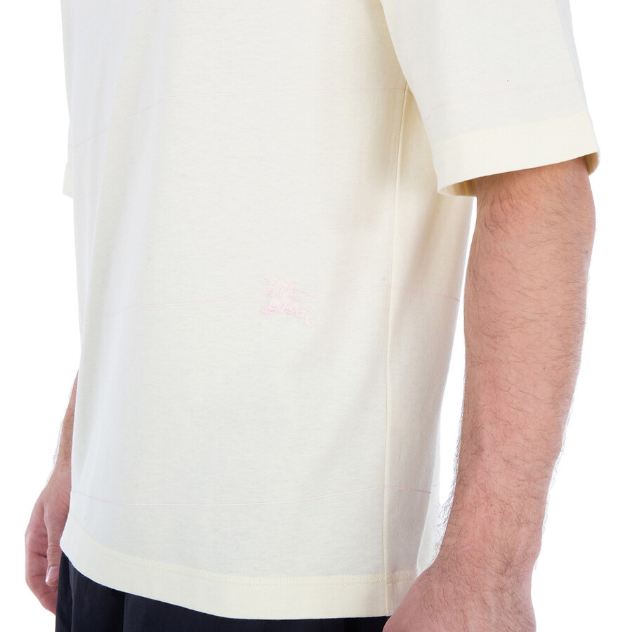 Burberry Striped Logo-Embroidered T-Shirt - 2