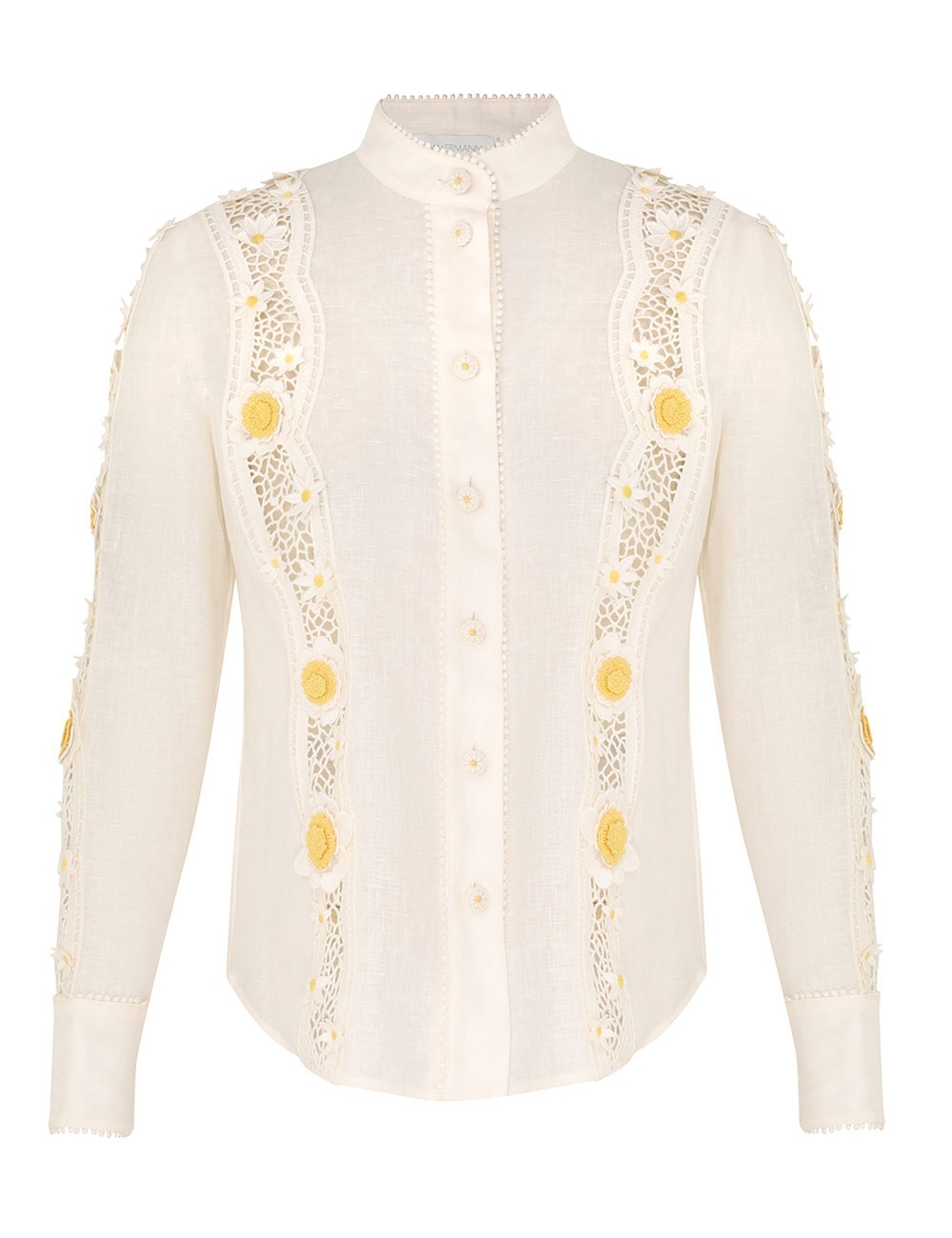 EVERLEY FLOWER TRIM SHIRT - 1