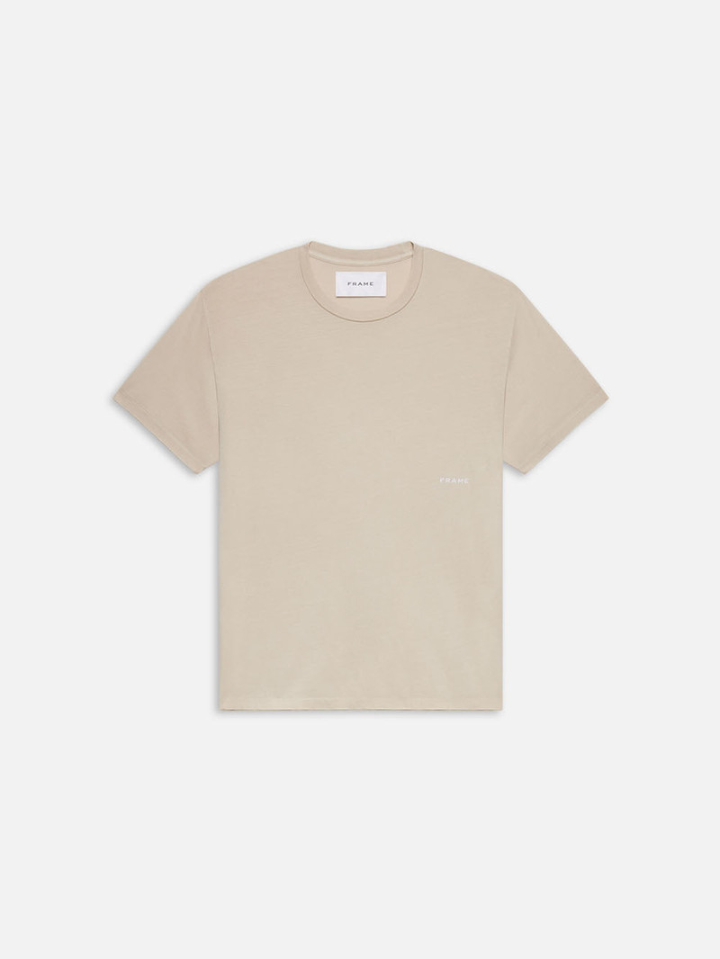 Relaxed Tee in Washed Off White 1