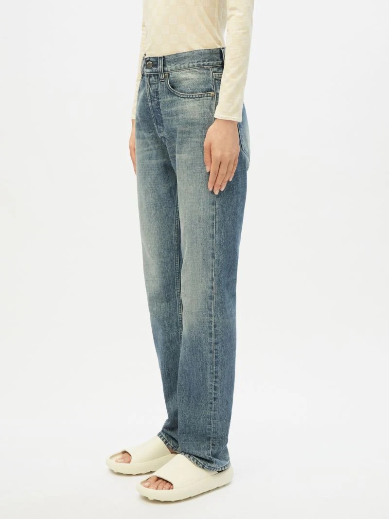 WKSP LADIES RELAX FIT DENIM PANTS - 4