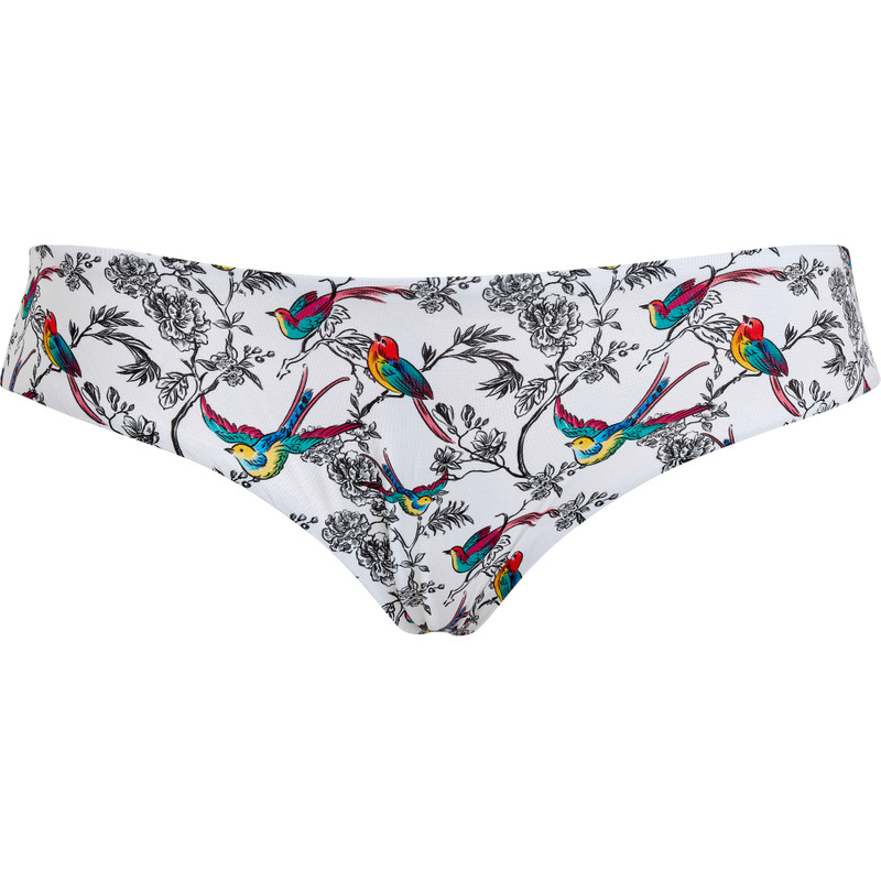 Women Full Bikini Bottom Rainbow Birds 1