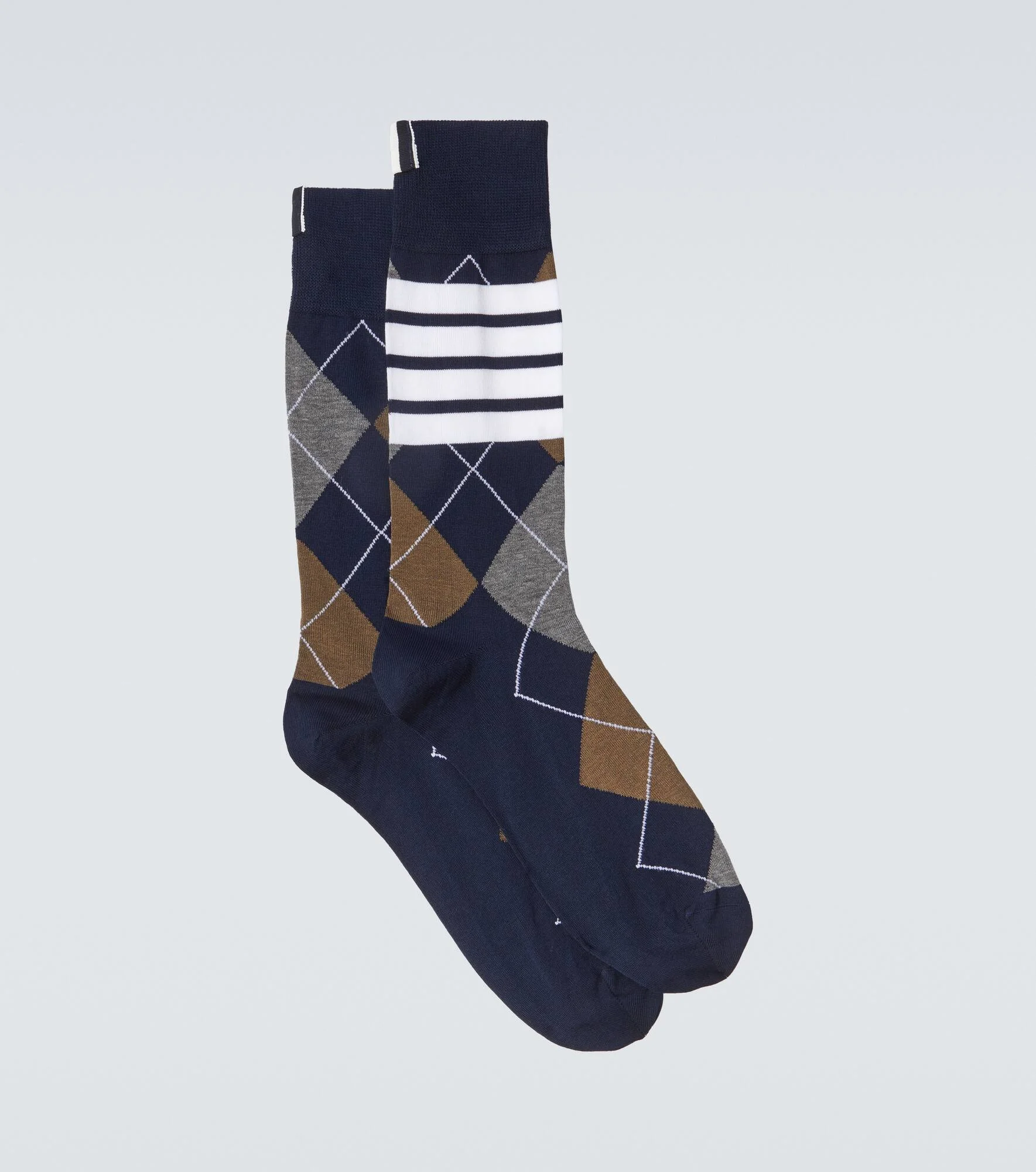Printed cotton-blend socks - 1