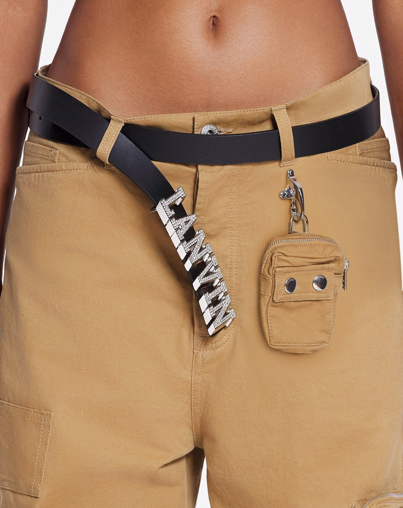 LANVIN X FUTURE LEATHER BELT WITH RHINESTONES 3