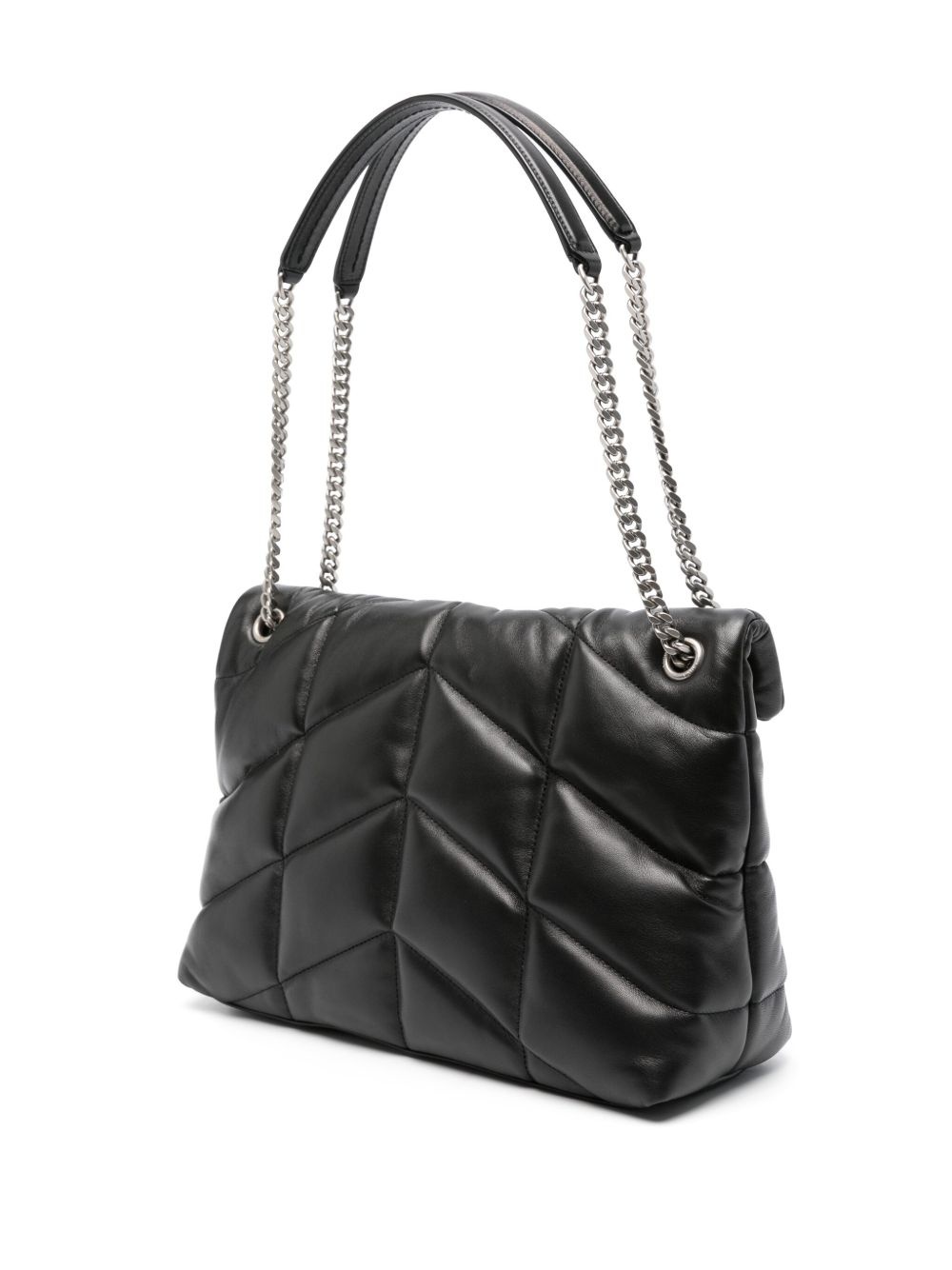 medium Loulou leather shoulder bag - 3