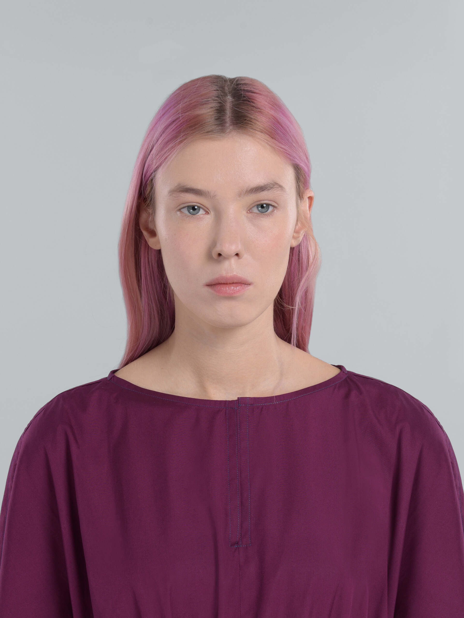 PINK POPLIN DRESS - 4
