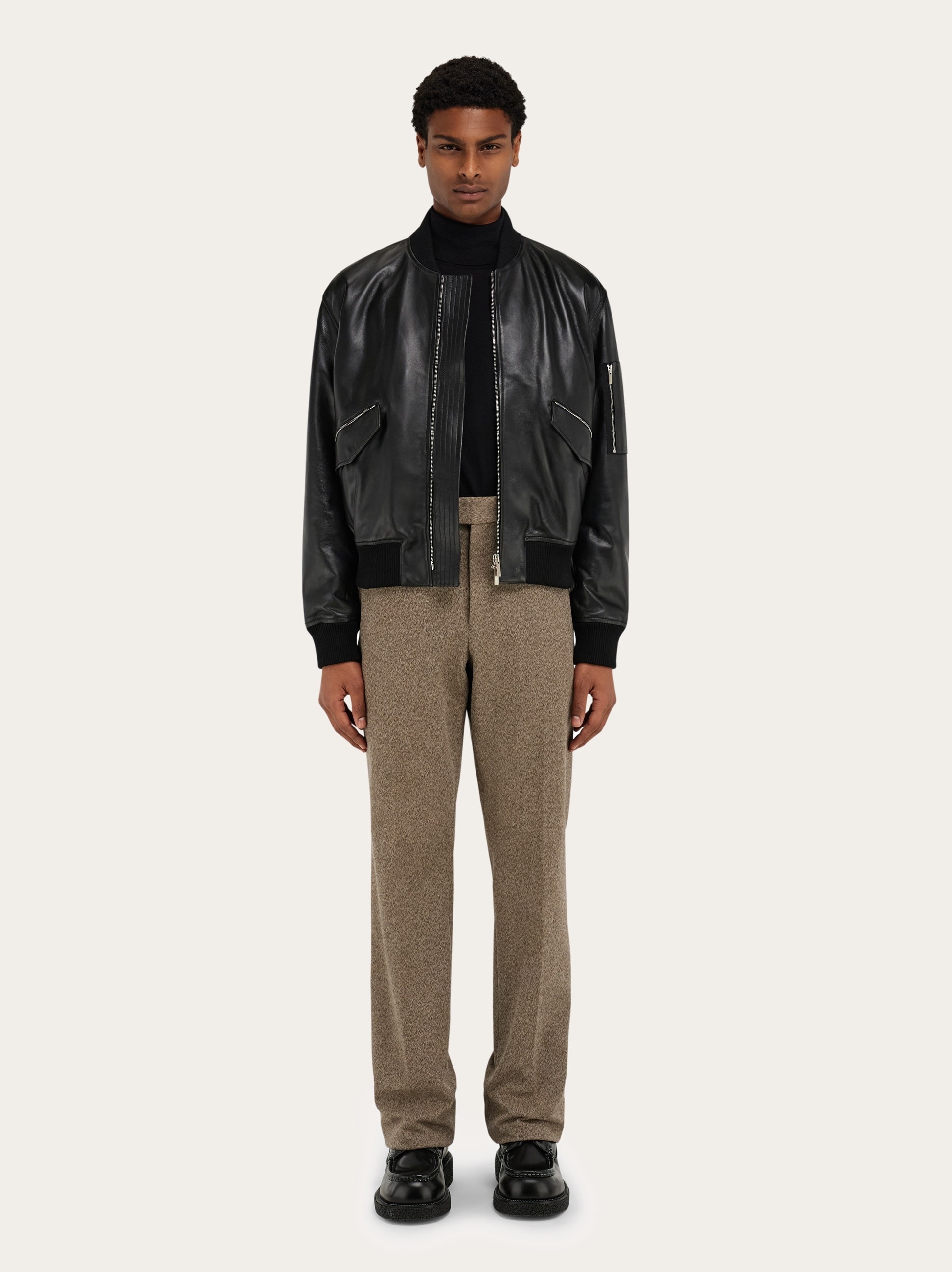 Bomber jacket in nappa leather - 8