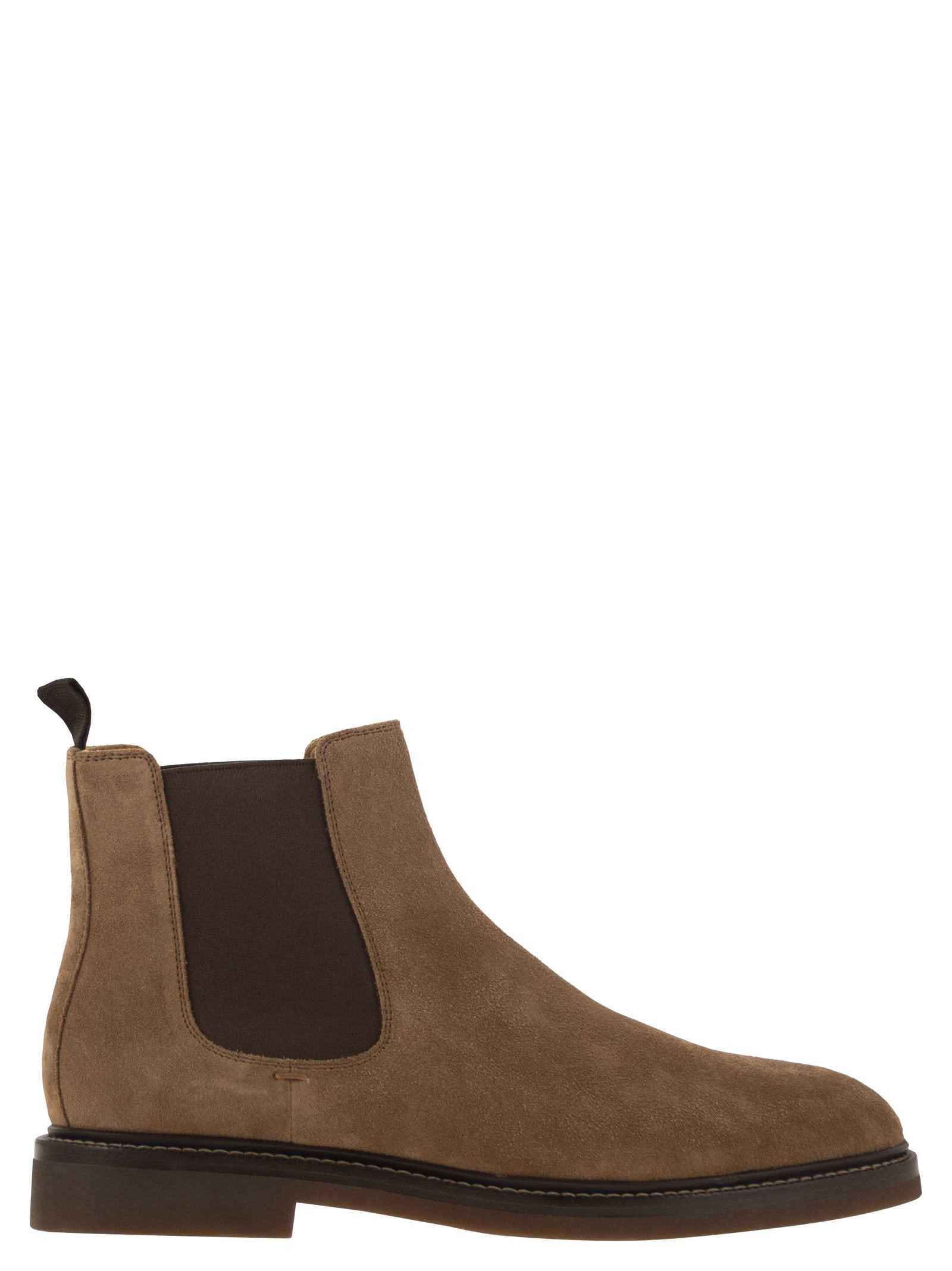 Brunello Cucinelli Men Chelsea Boot In Suede - 1