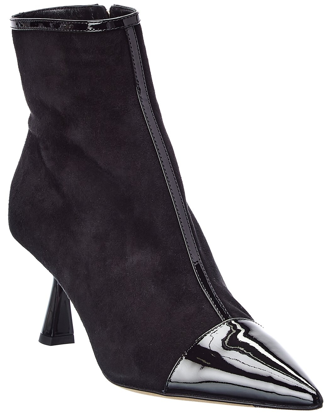 Jimmy Choo Kix/Z 65 Suede & Patent Bootie - 1