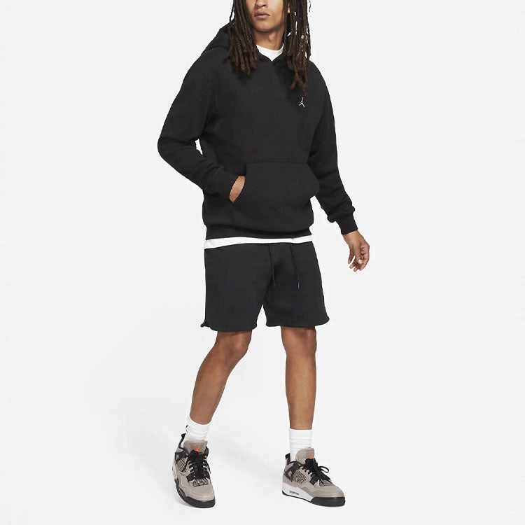 Air Jordan Embroidered Logo Sports Fleece Hoodie 'Black' DA9818-010 - 2