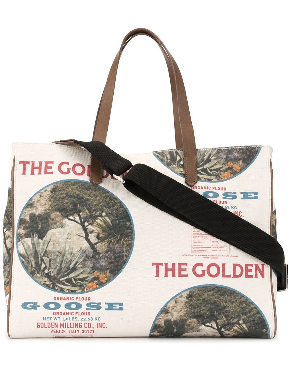 slogan-print California tote - 1