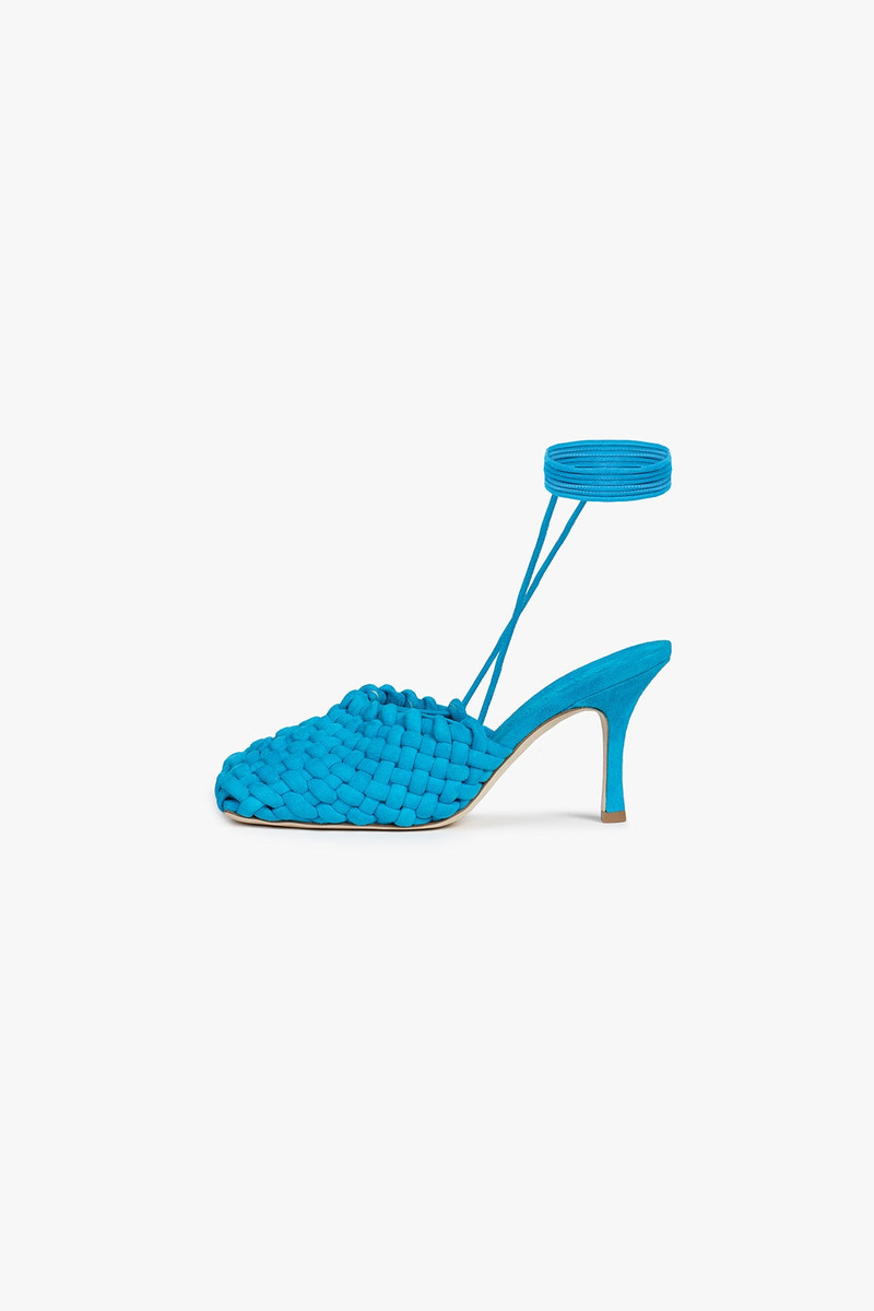 URSULA WEAVE SHOES TURQUOISE 1