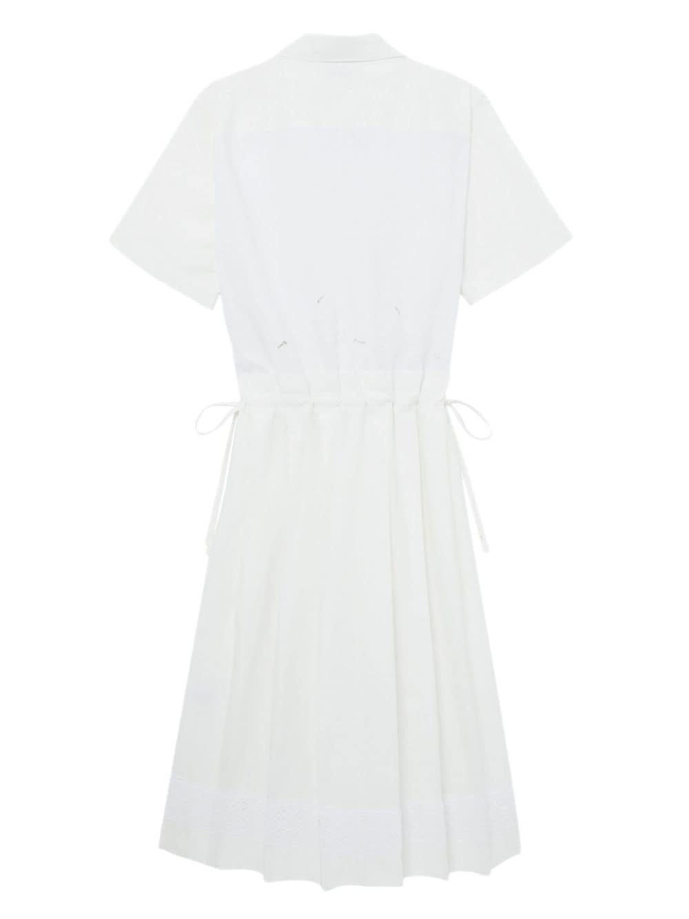 embroidered cotton midi dress - 6