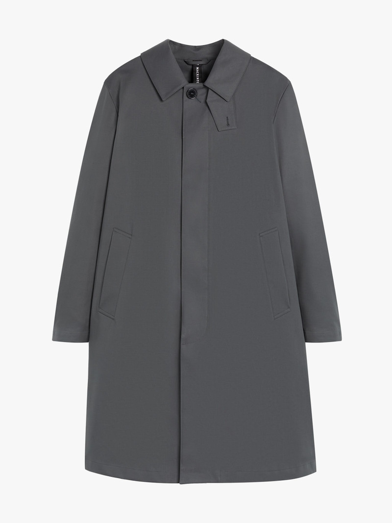 MANCHESTER GREY RAINTEC COTTON 3/4 COAT 1