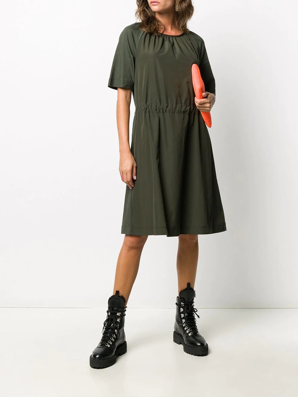 short-sleeve midi dress - 2