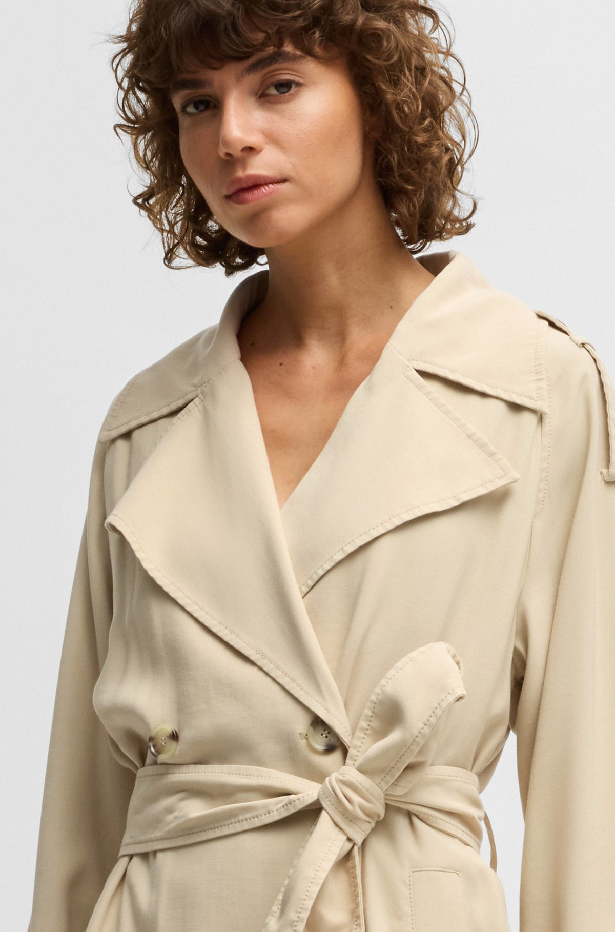 LOOSE-FIT TRENCH COAT WITH BELT - 5