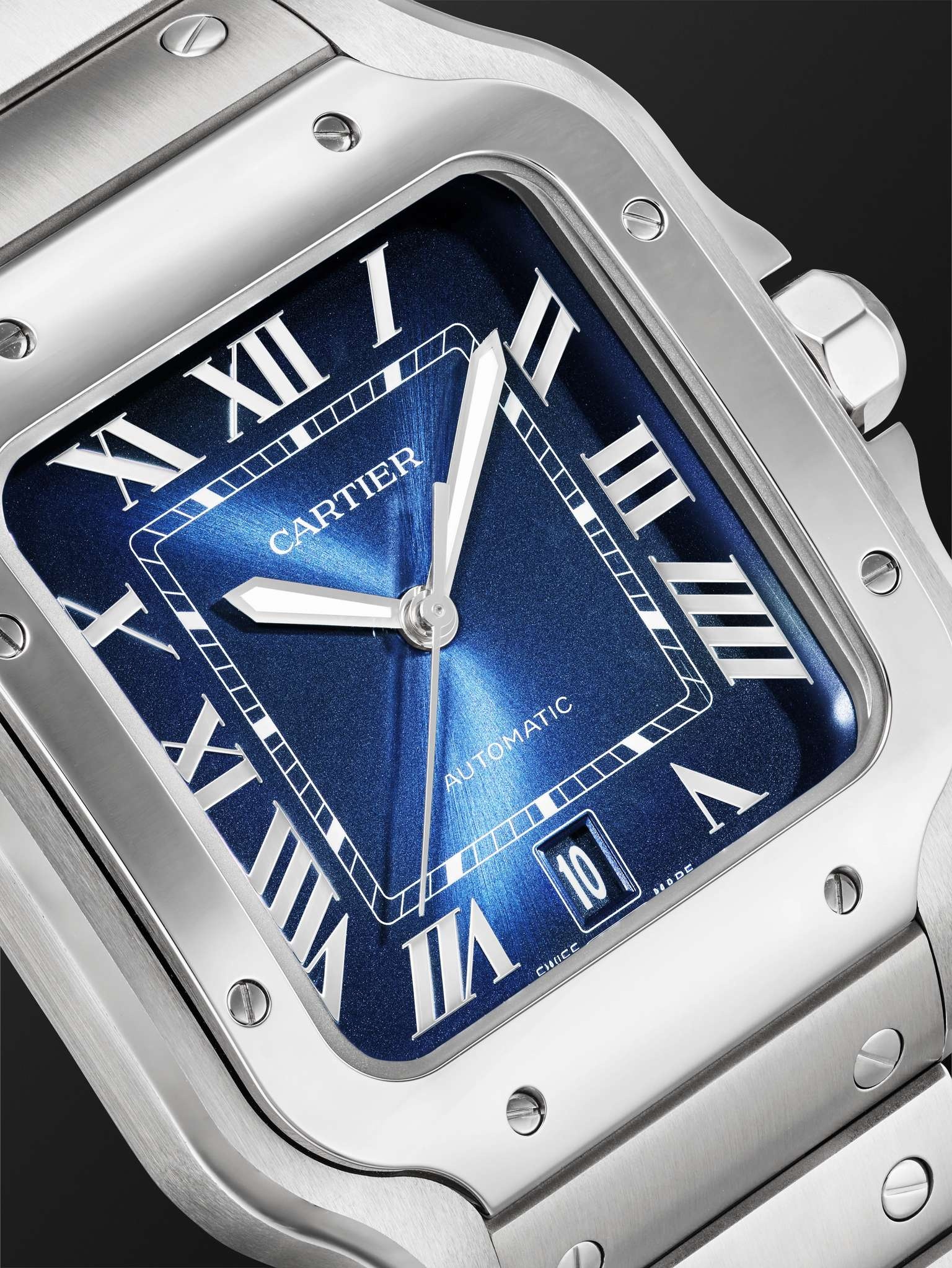 Santos de Cartier Automatic 39.8mm Interchangeable Stainless Steel and Alligator Watch, Ref. No. WSS - 5
