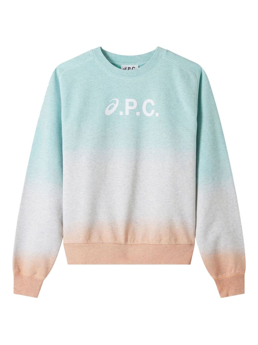 ombre logo-print sweatshirt - 1