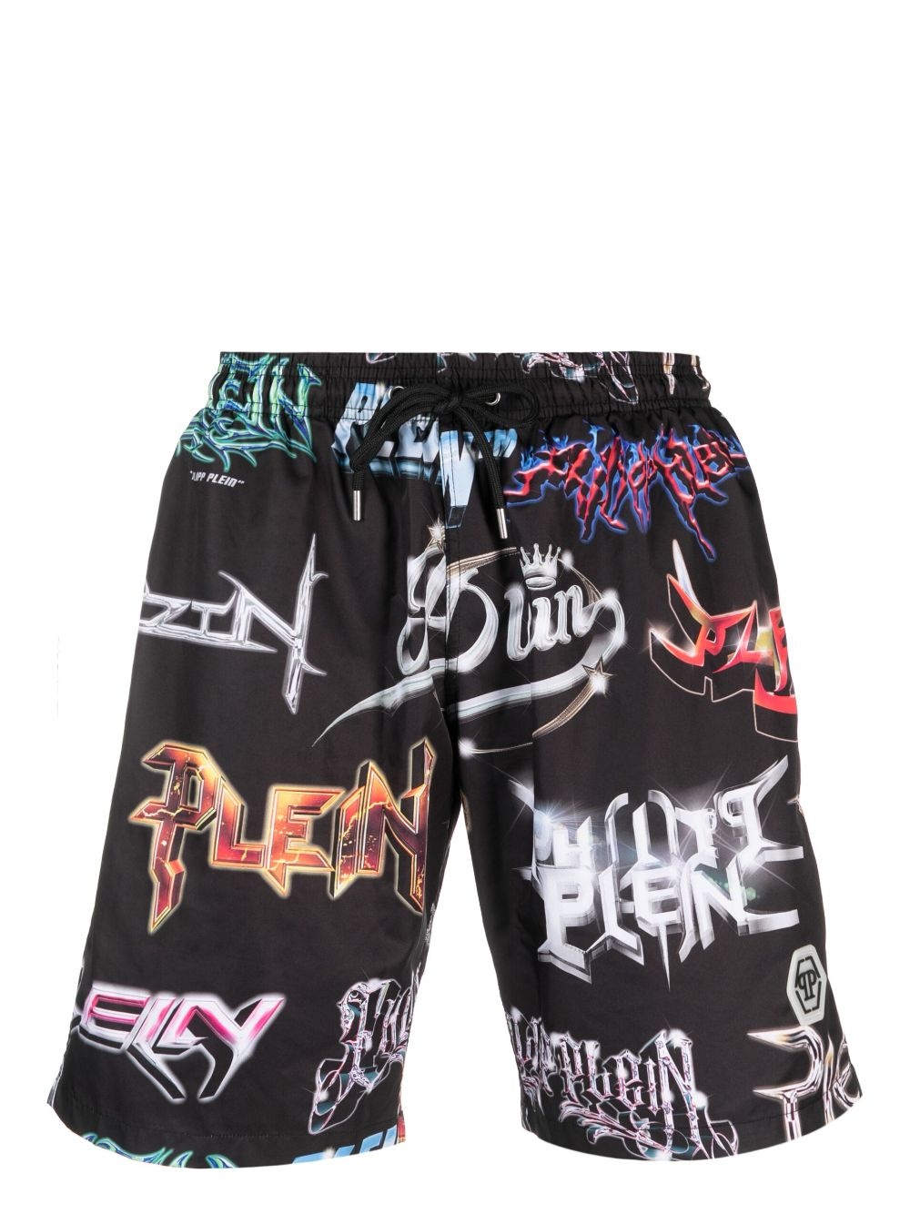 Logos logo-print swim shorts - 1