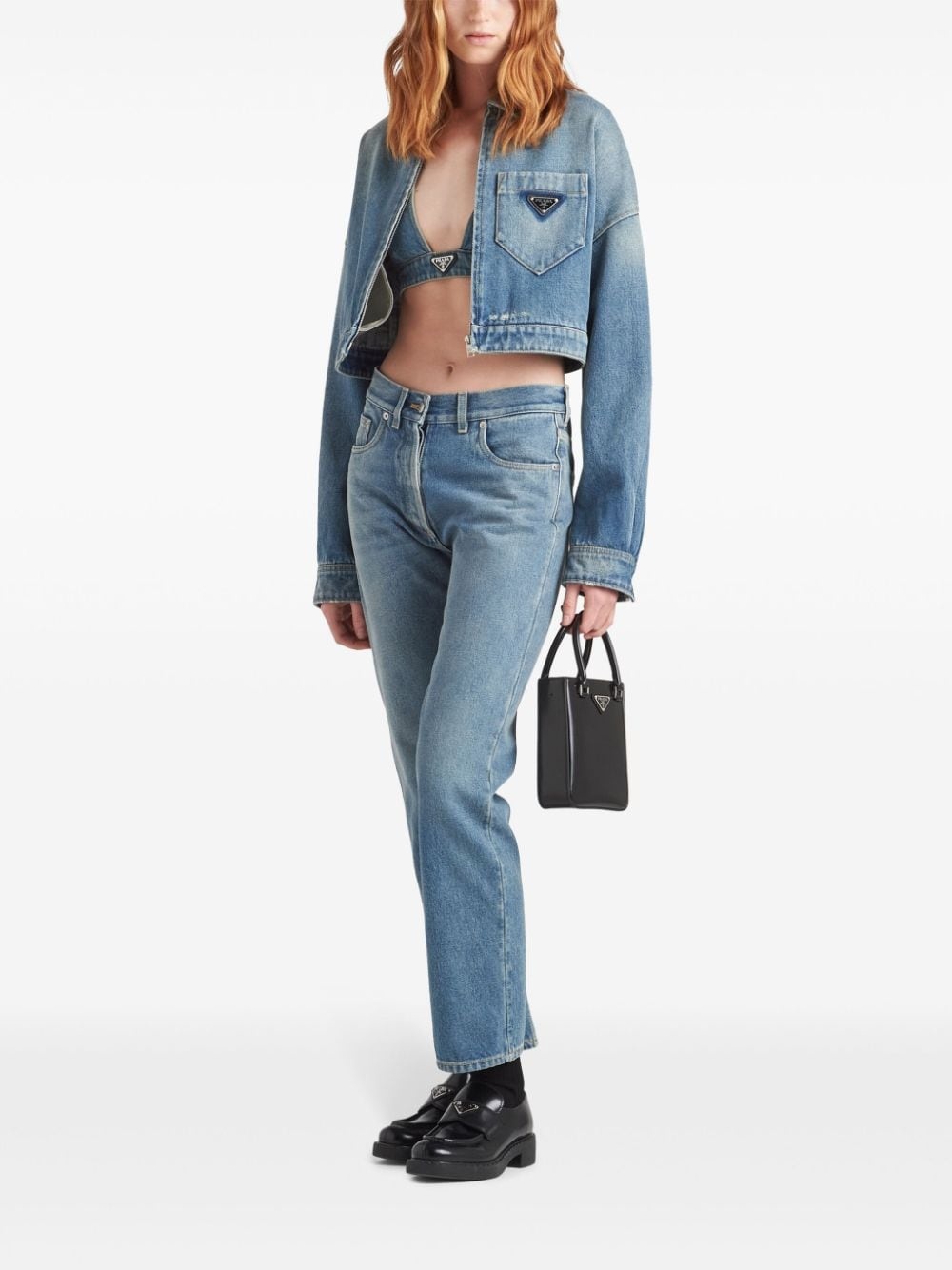 low-rise organic-denim jeans - 2