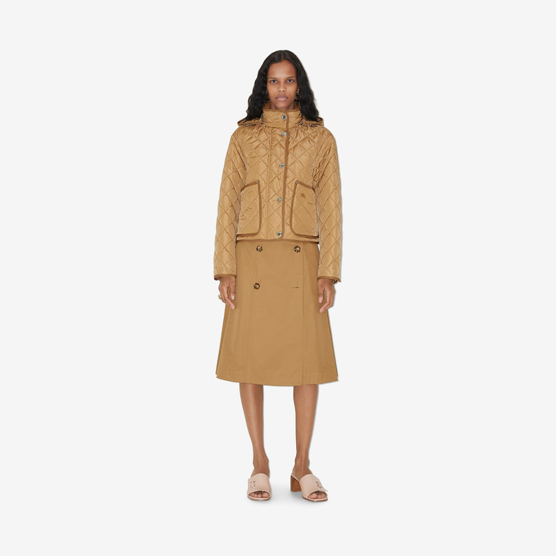 Burberry Diamond Quilted Nylon Cropped Jacket outlook