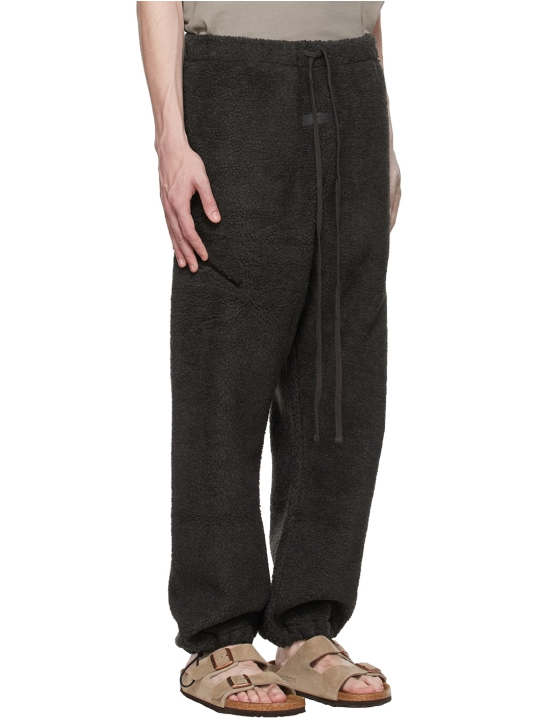 Black Polyester Lounge Pants - 2