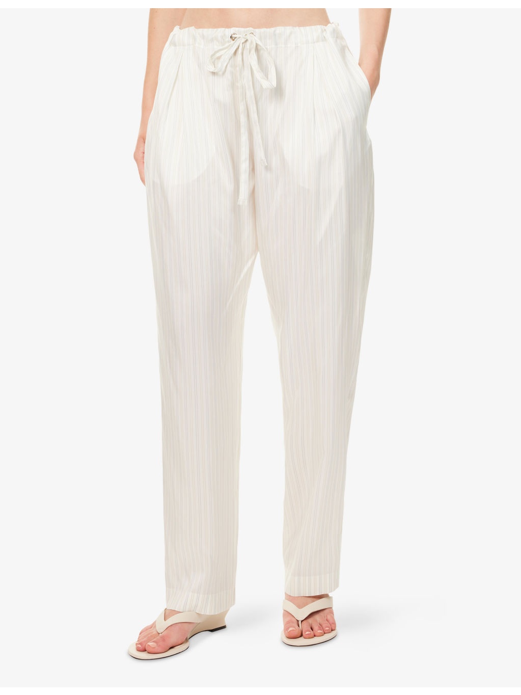 Trenton Striped Silk Trousers - 3