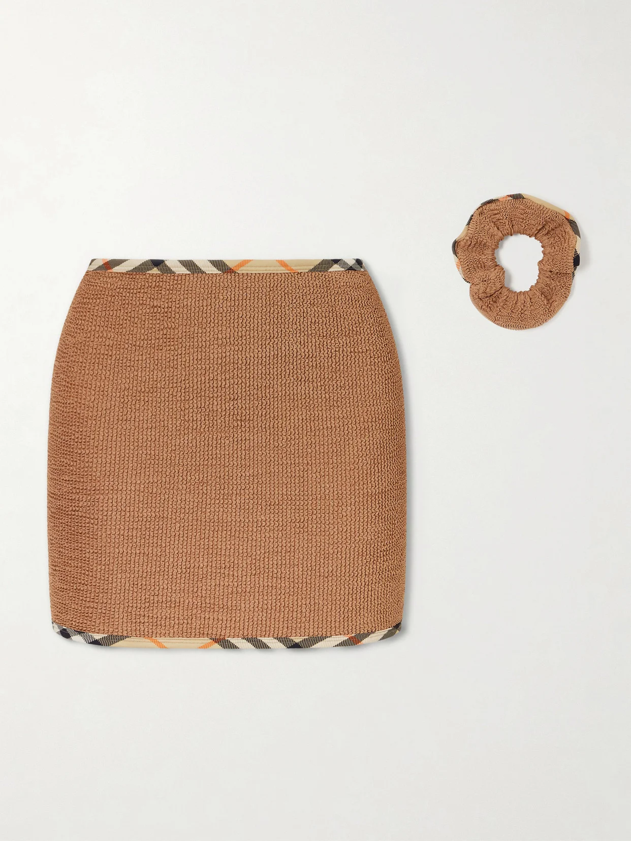 + Hunza G Devyn Checked Original Crinkle Coverup - 1