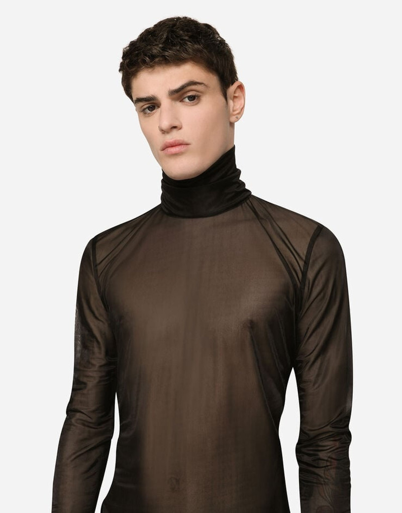 Dolce & Gabbana High-necked technical jersey T-shirt outlook