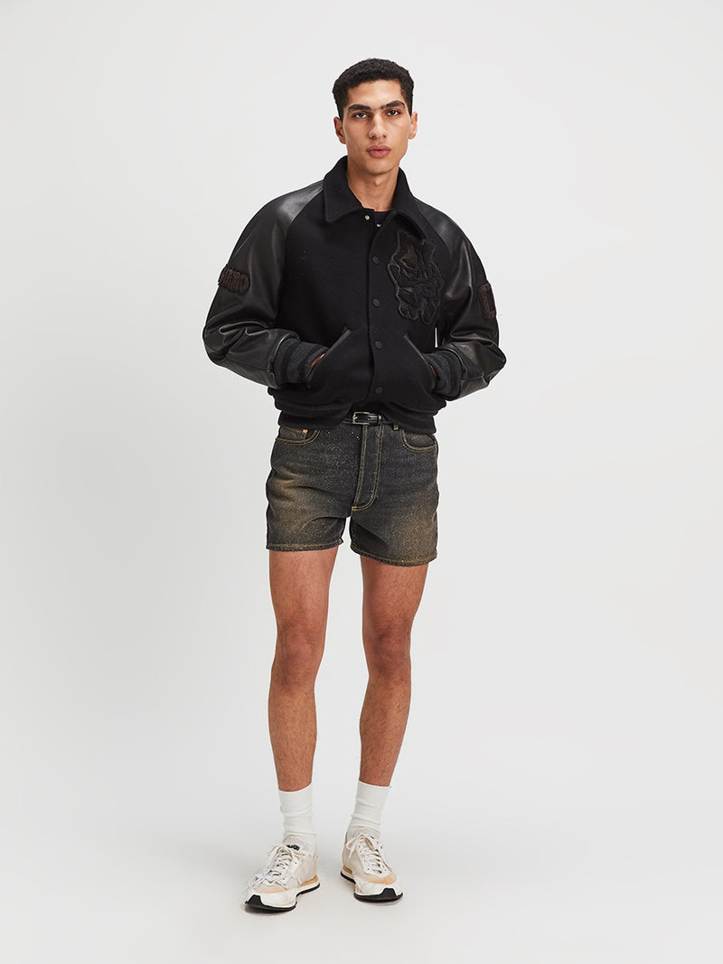 MAGLIANO Magliano | Antifa Varsity Bomber Jacket Black outlook