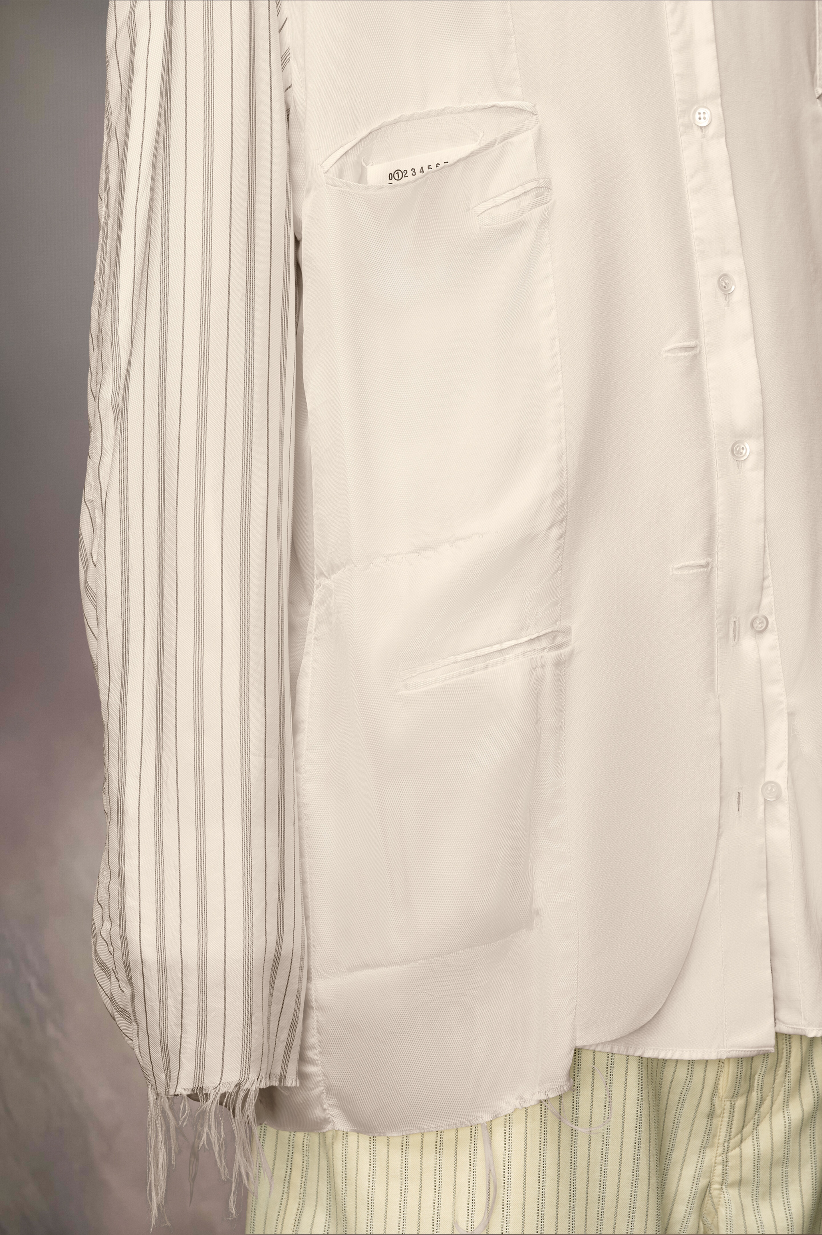 【関税込み】maison margiela ANONYMITY OF THE LINING' JACKET Maison Margiela - ANONYMITY OF THE LINING GRAY COAT – LE