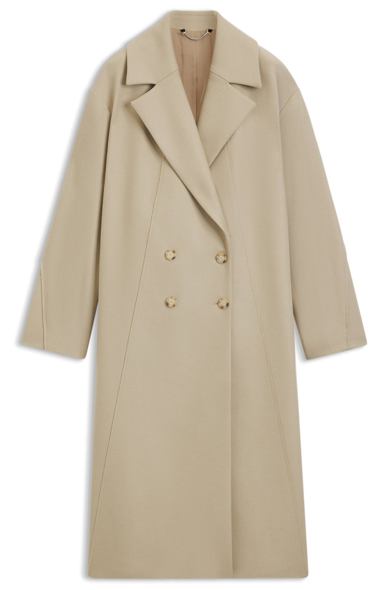 DOUBLE-BREASTED COAT IN VIRGIN WOOL AND CASHMERE 1