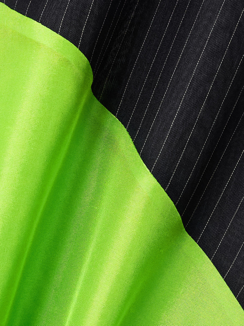 Striped Cotton-voile And Silk-satin Kaftan 4