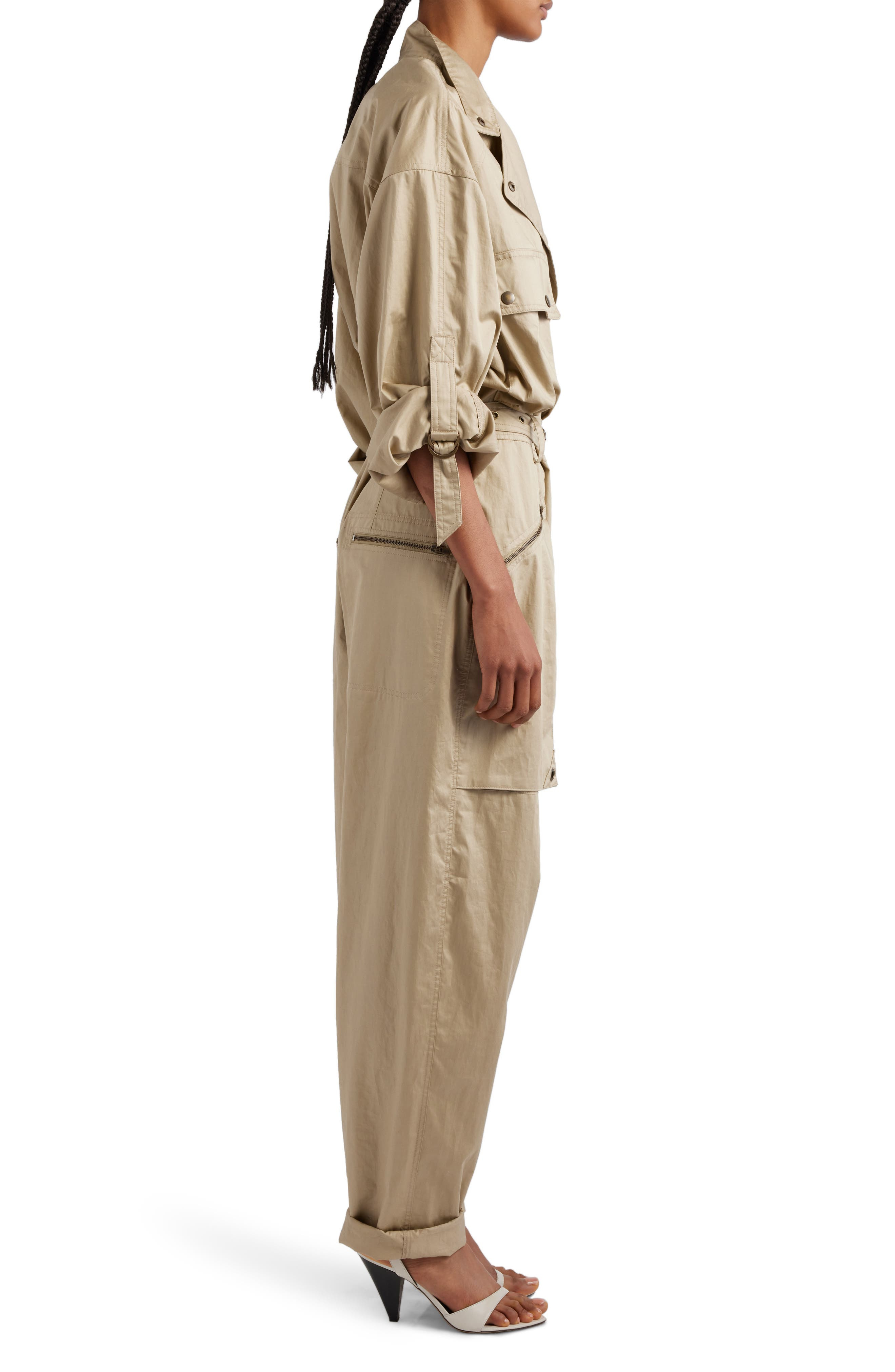 Jocelyne Cotton Twill Utility Jumpsuit - 3