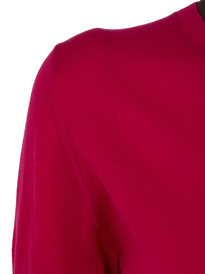 contrasting-trim T-shirt 3