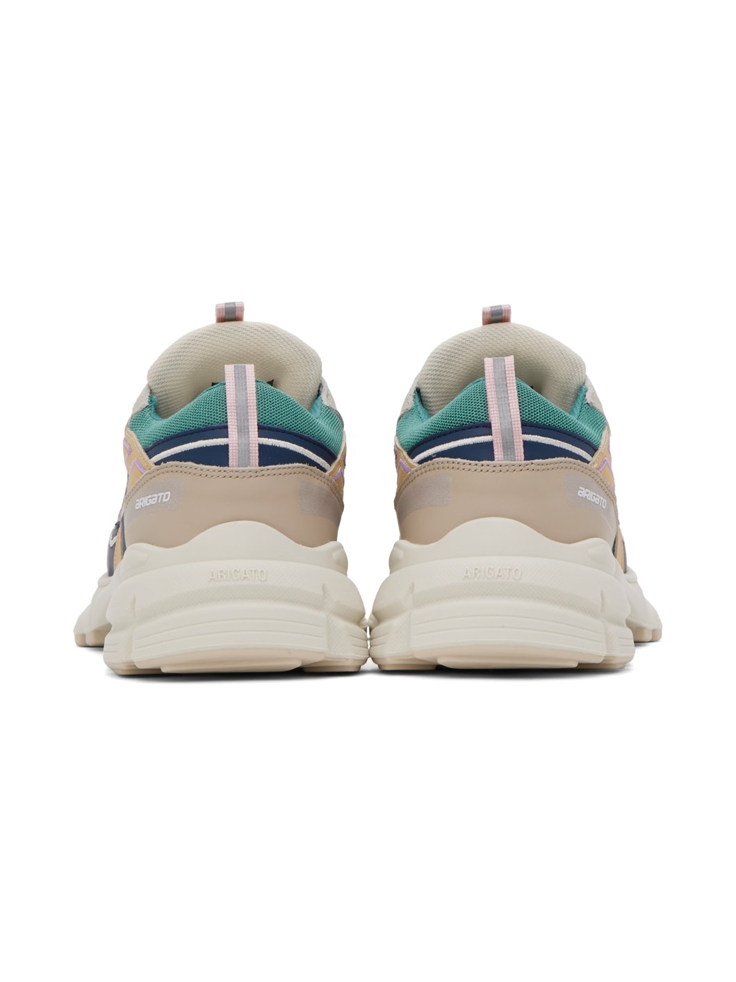 Green & Beige Marathon R-Trail Sneakers - 2