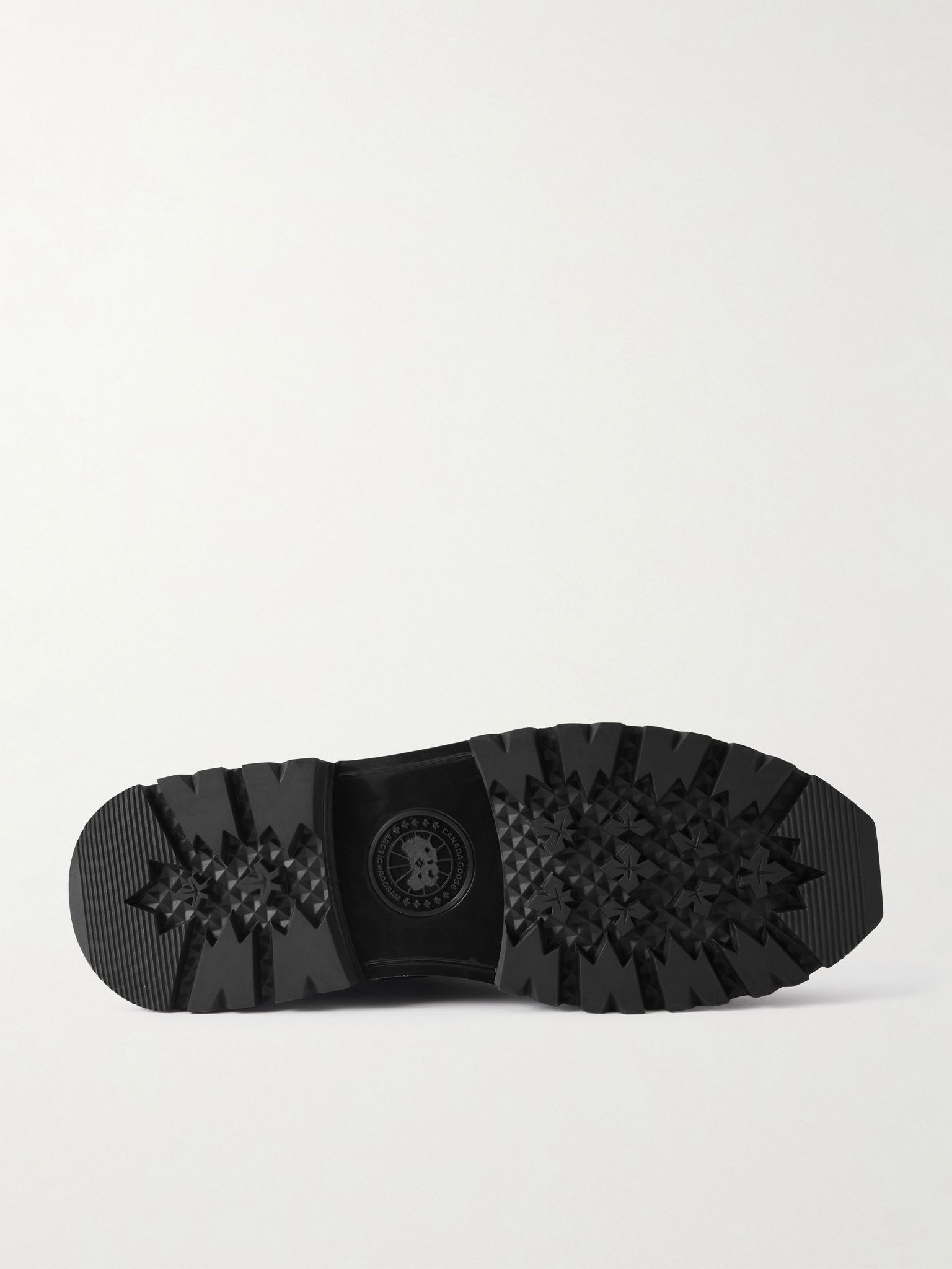 Keystone Rubber-Trimmed Leather and Twill Boots Black - 3