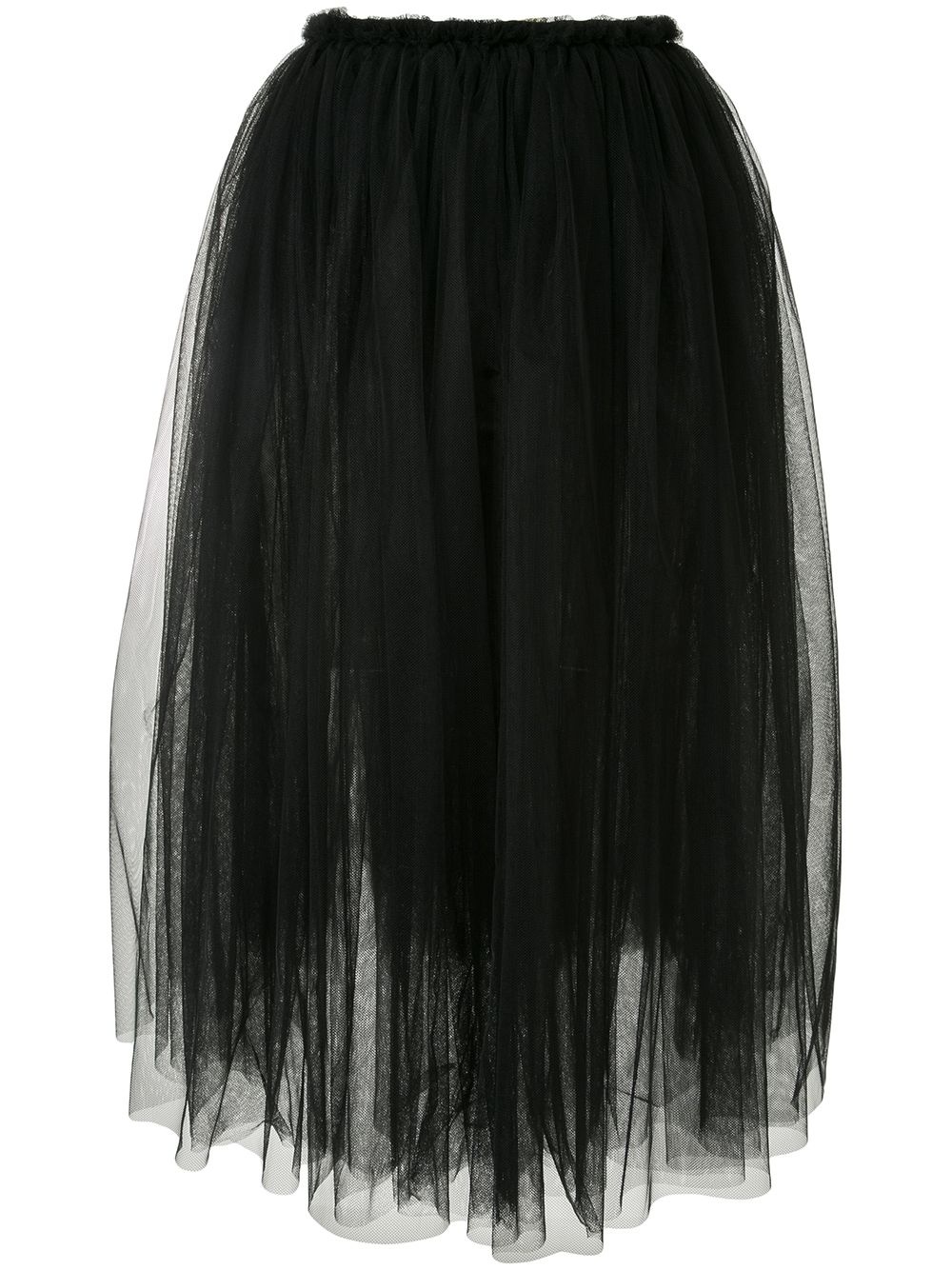 high-waisted pleated tulle skirt - 1