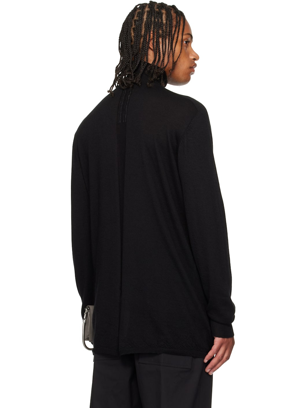 Black Concordians Oversized Turtle Sweater - 3