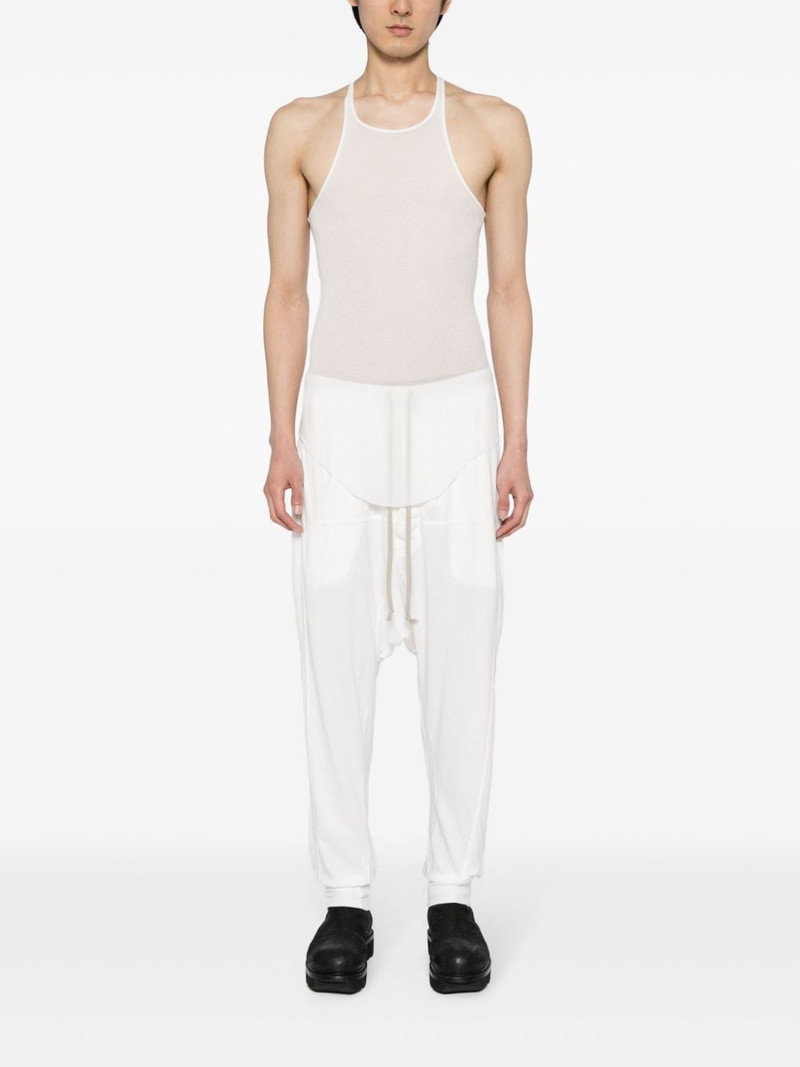 Rick Owens DRKSHDW drop-crotch cotton track pants outlook