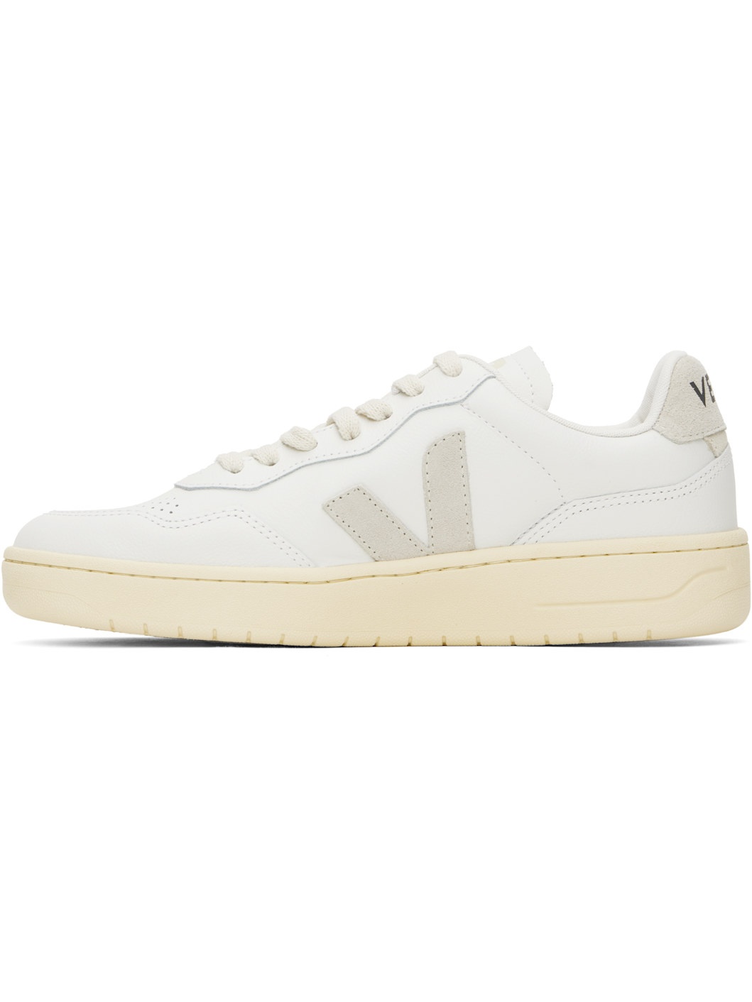 White V-90 Leather Sneakers - 3